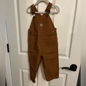 Carhartt Kids Overalls in Chestnut Brown